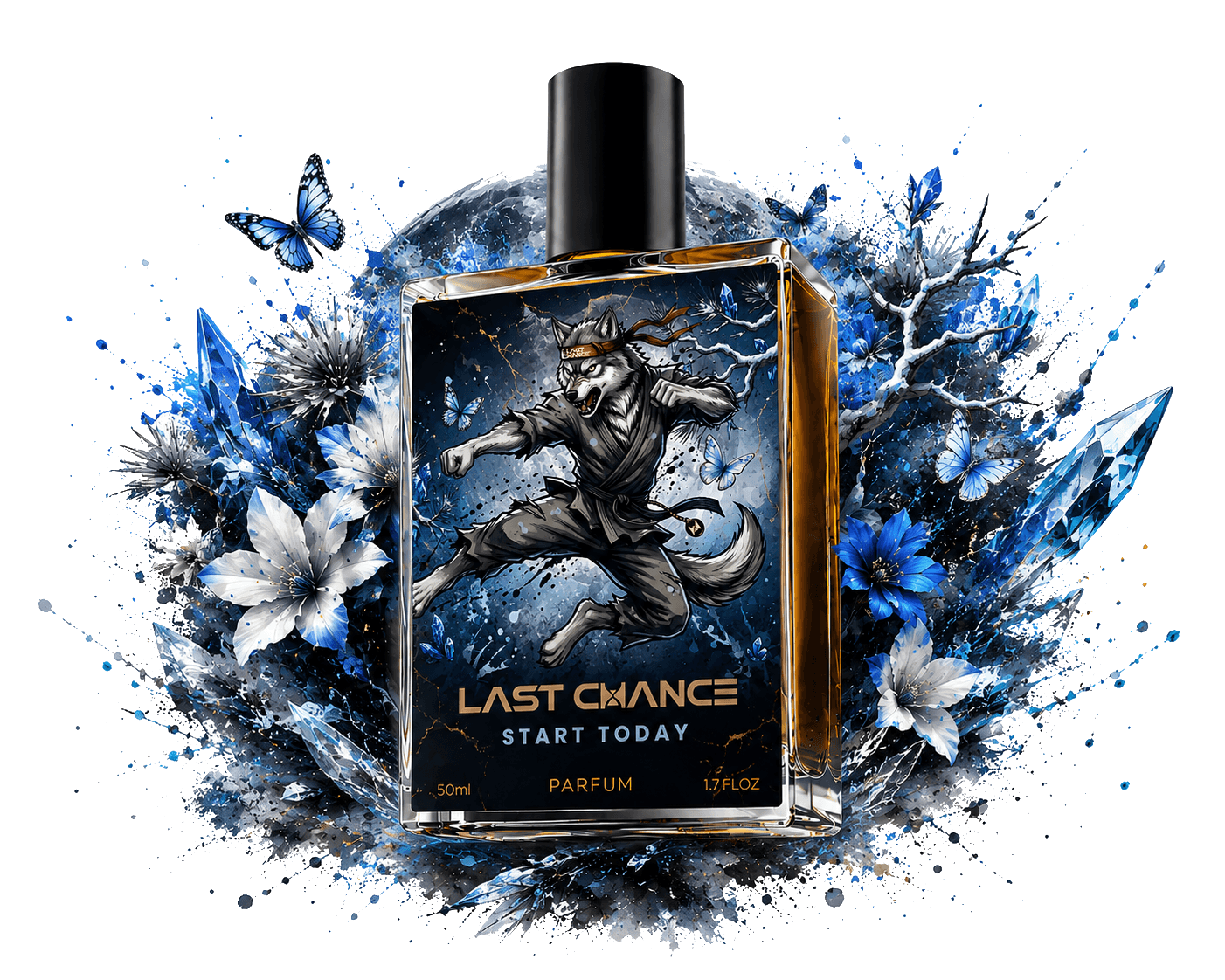 START TODAY — Parfum bottle